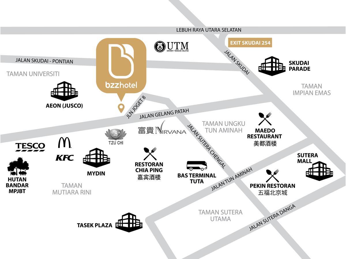 Bzz Hotel Skudai Kültér fotó
